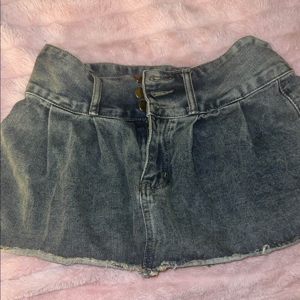 Denim Mini Skirt